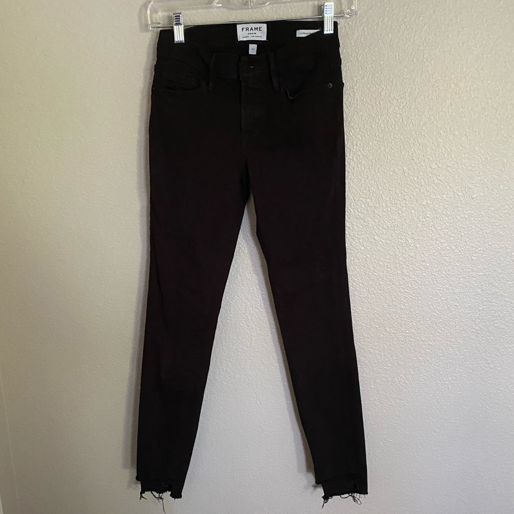 FRAME Black skinny jeans : Size 24